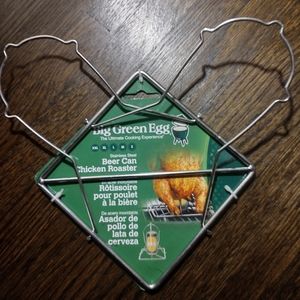 Big green egg beer can chicken roaster